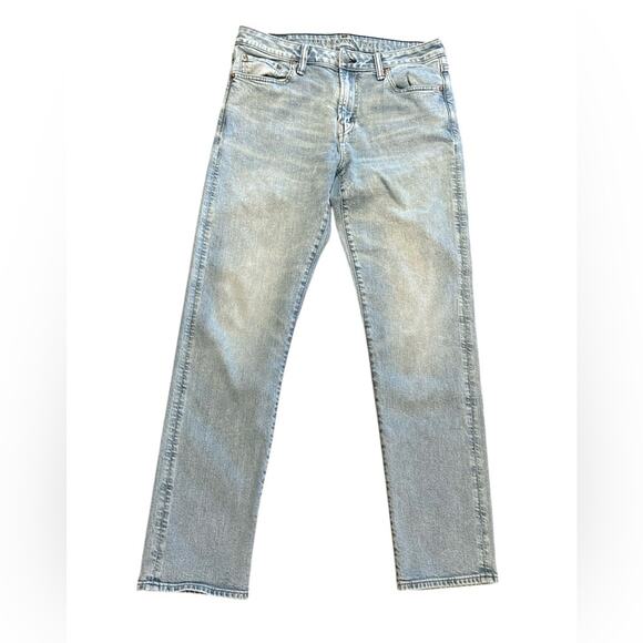 American Eagle Original Straight Flex Men's 32 x 34 Medium Wash Blue Jeans - Picture 1 of 9